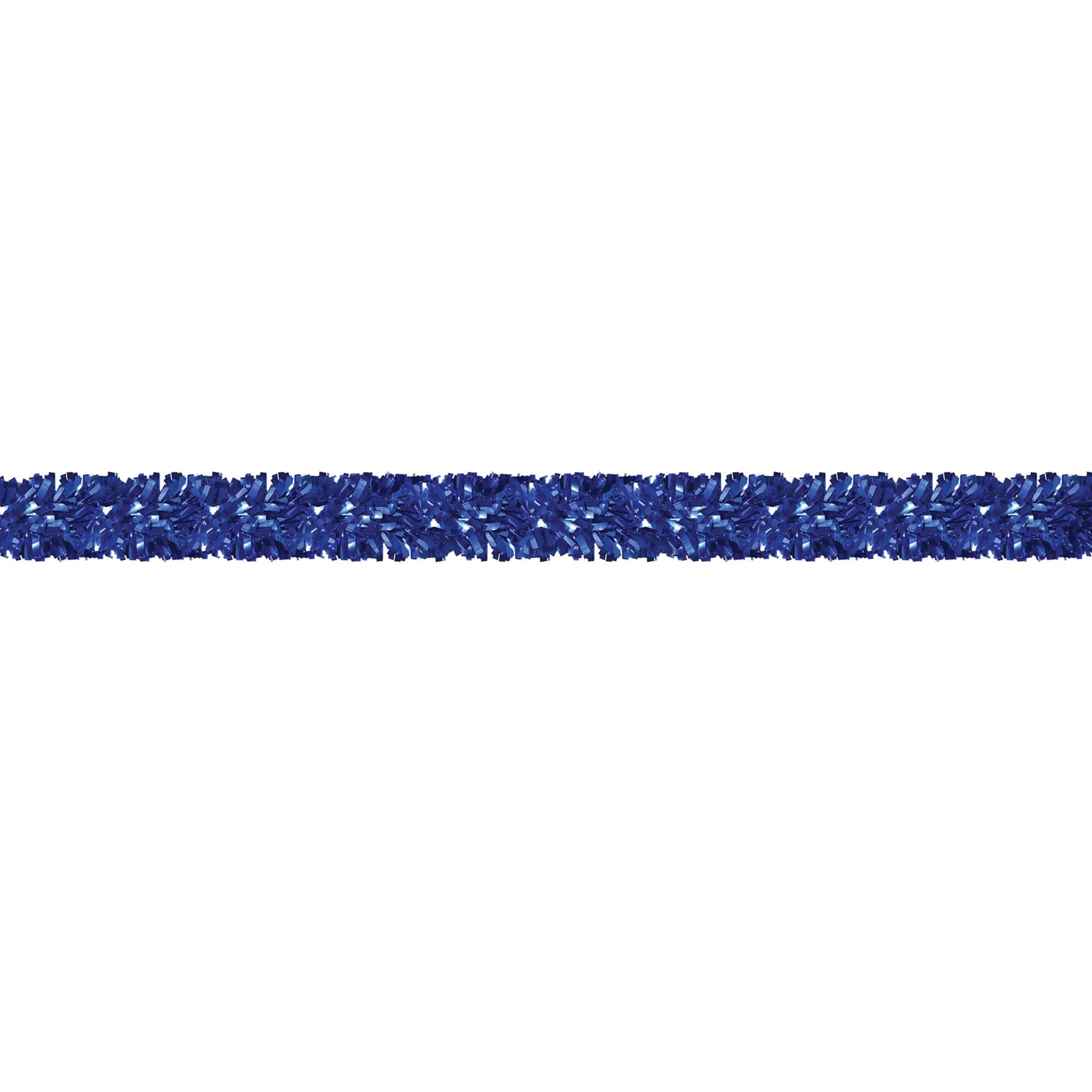 Beistle 15ft. Blue Metallic Festooning Garland